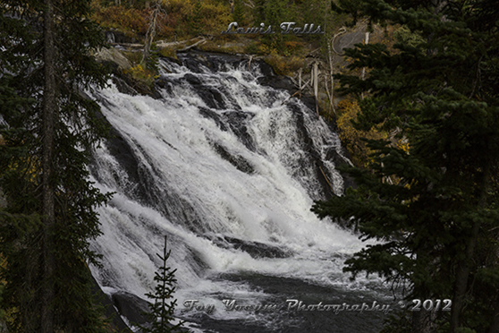 Lewis Falls an example of a cascade type of waterfalls