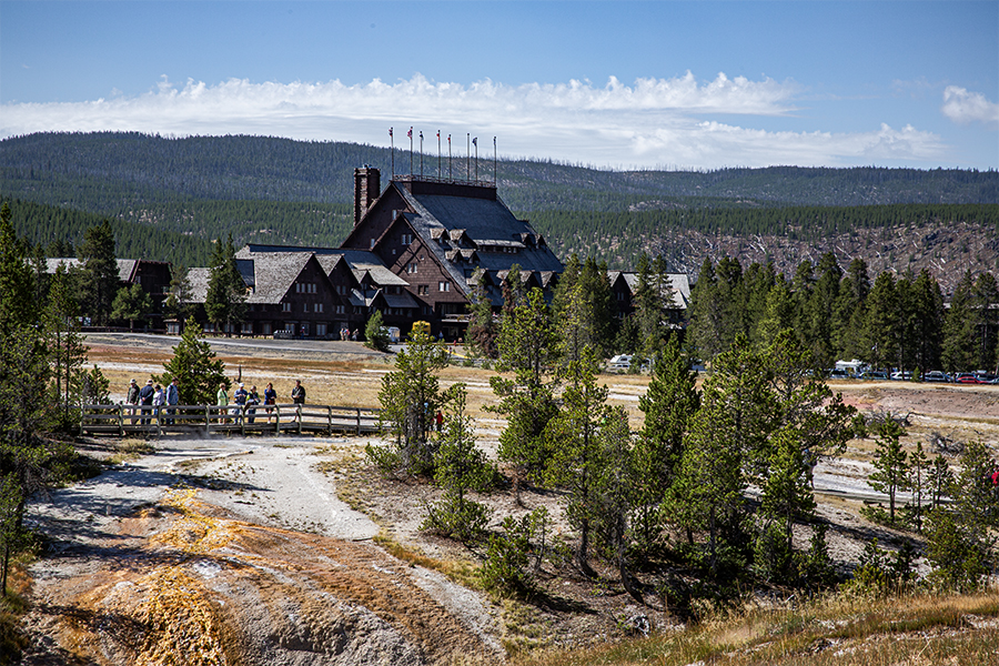 Old Faithrul Inn taken from Geyser Hill