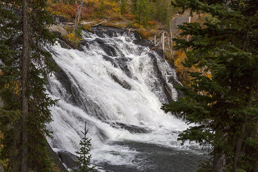 Lewis Falls in the fall time