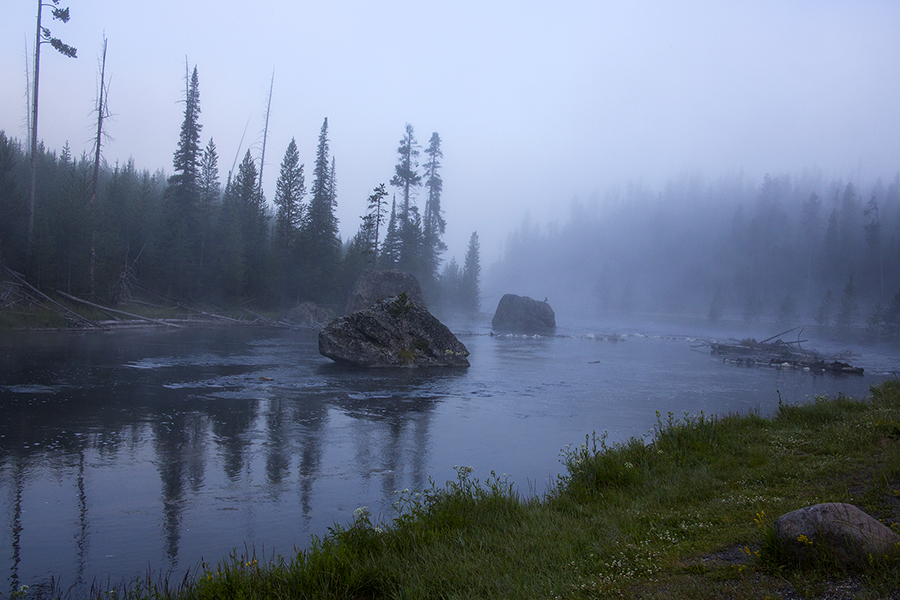 Firehole River at the top of Firehole Cascades