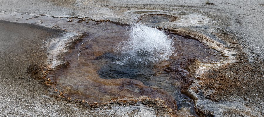 Cinnamon Spouter Geyser spouting off.